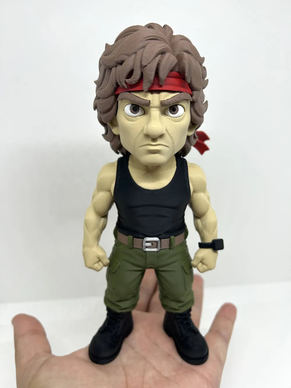 3D Printed Toy Action Figure Model -John Rambo image 0