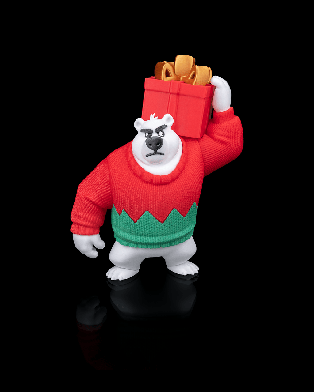 3D Printed Christmas Polar Bearer image 4