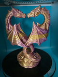 3D Printed - Duel Dragon Statue Figure image 0