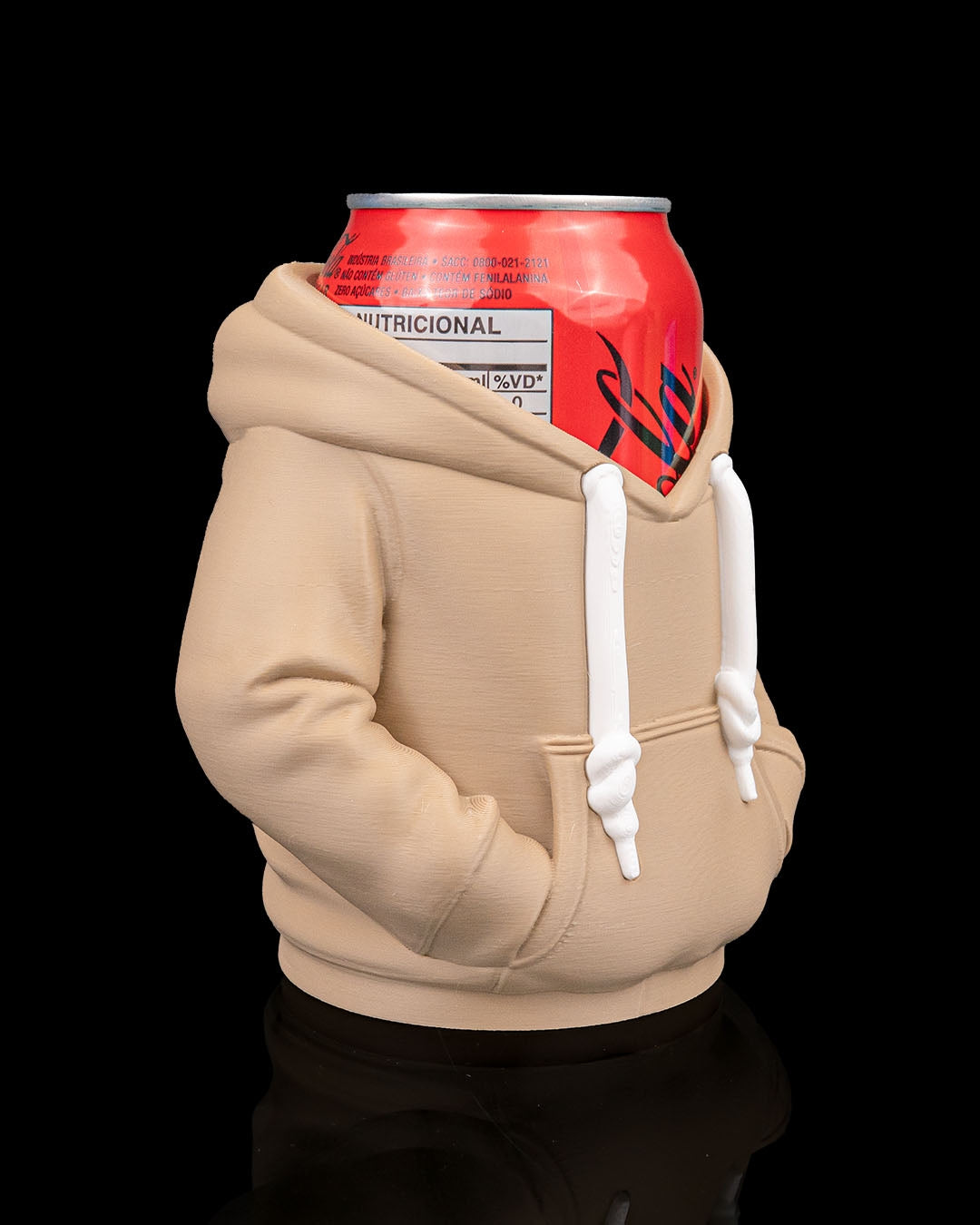 3D Printed Hoodie Beer, Pen Can Holder image 3