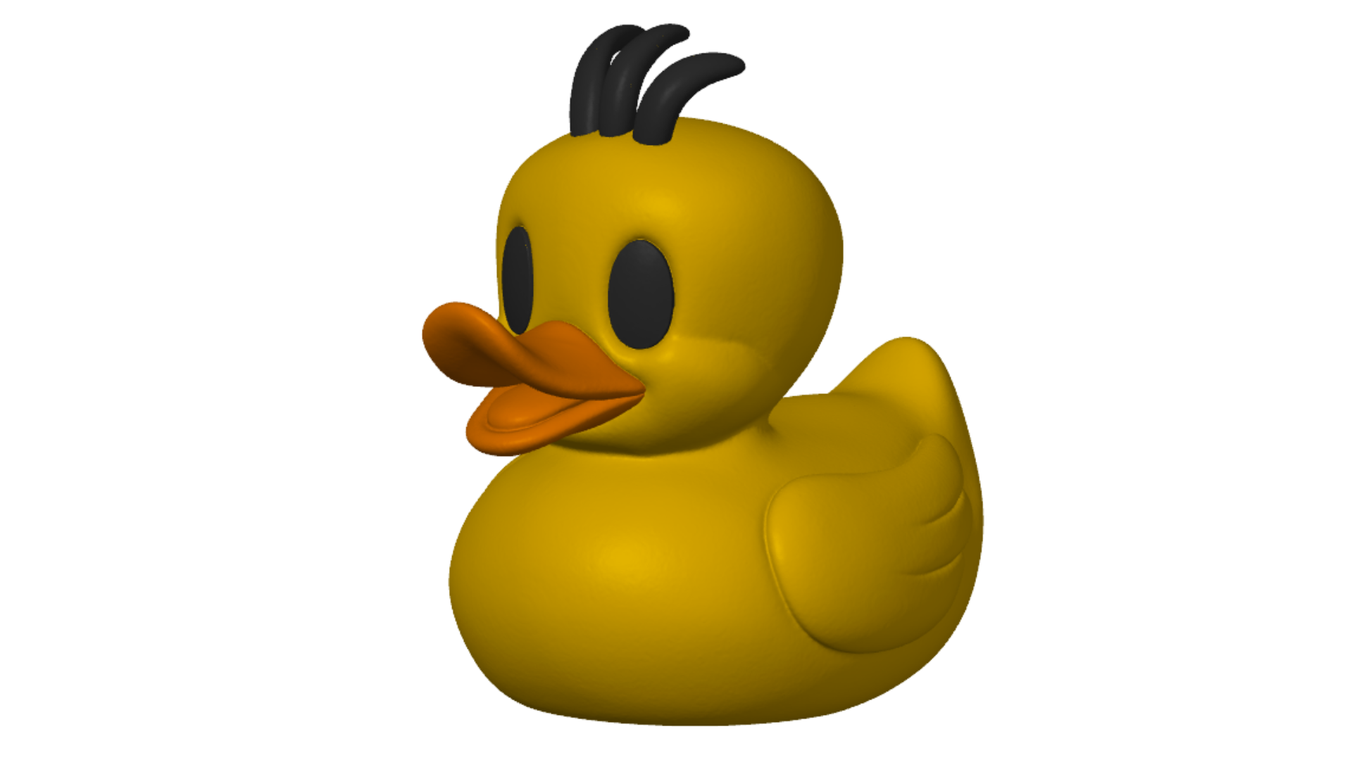 3D Printed Toy Duck Figure Model - Tweety Duck image 0