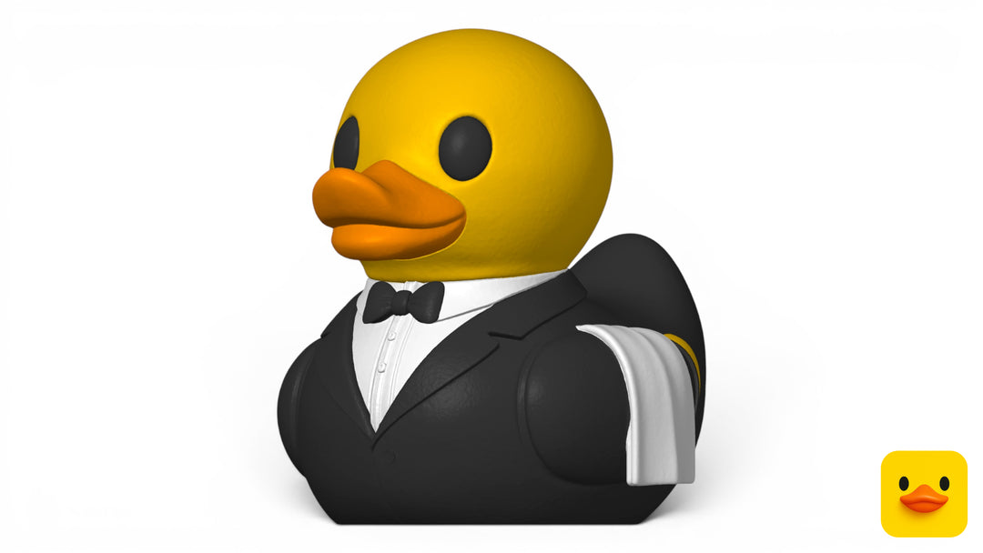3D Printed Toy Duck Figure Model - Waiter Duck image 0