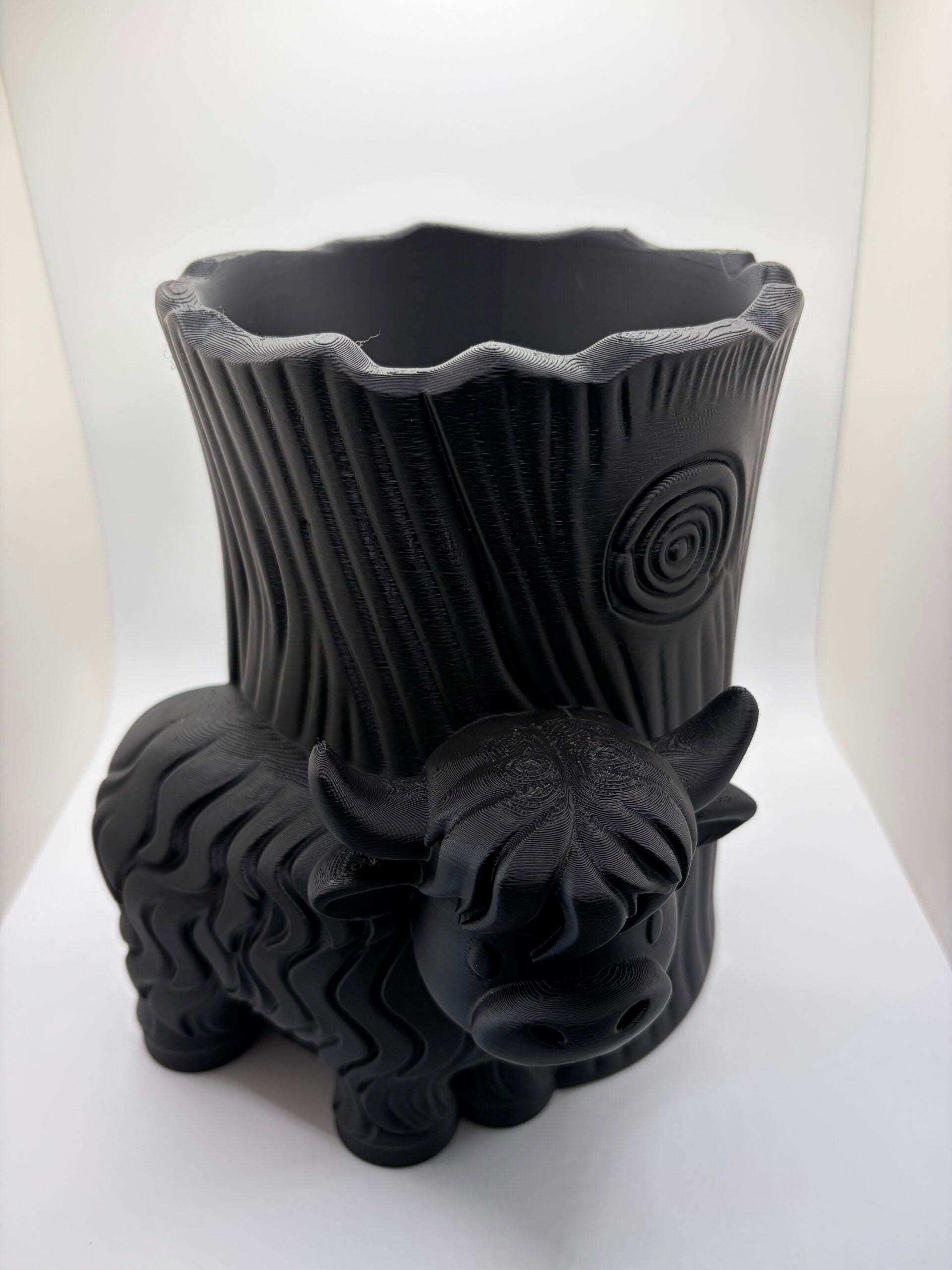 3D Printed Highland Cow Kitchen Utensils Holder image 0