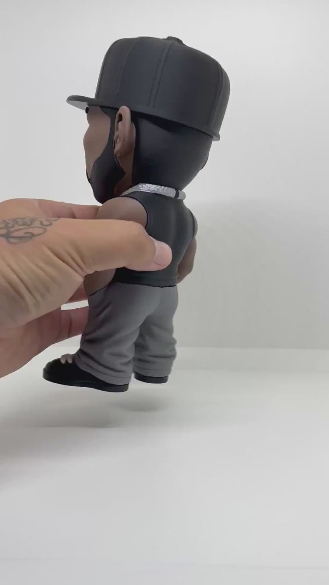 3D Printed Toy Action Figure Model - 50 Cent