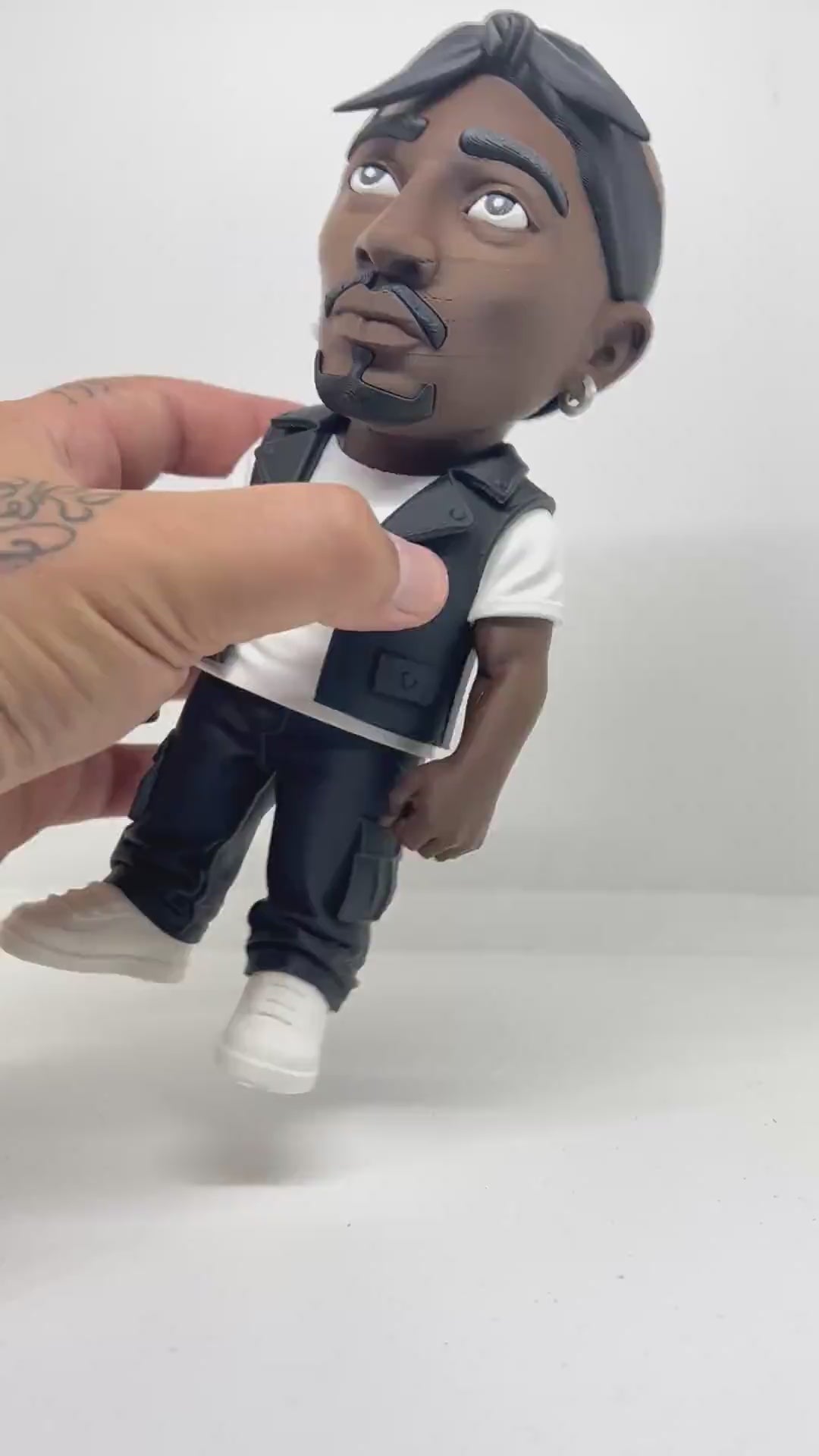 3D Printed Toy Action Figure Model - Tupac Shakur