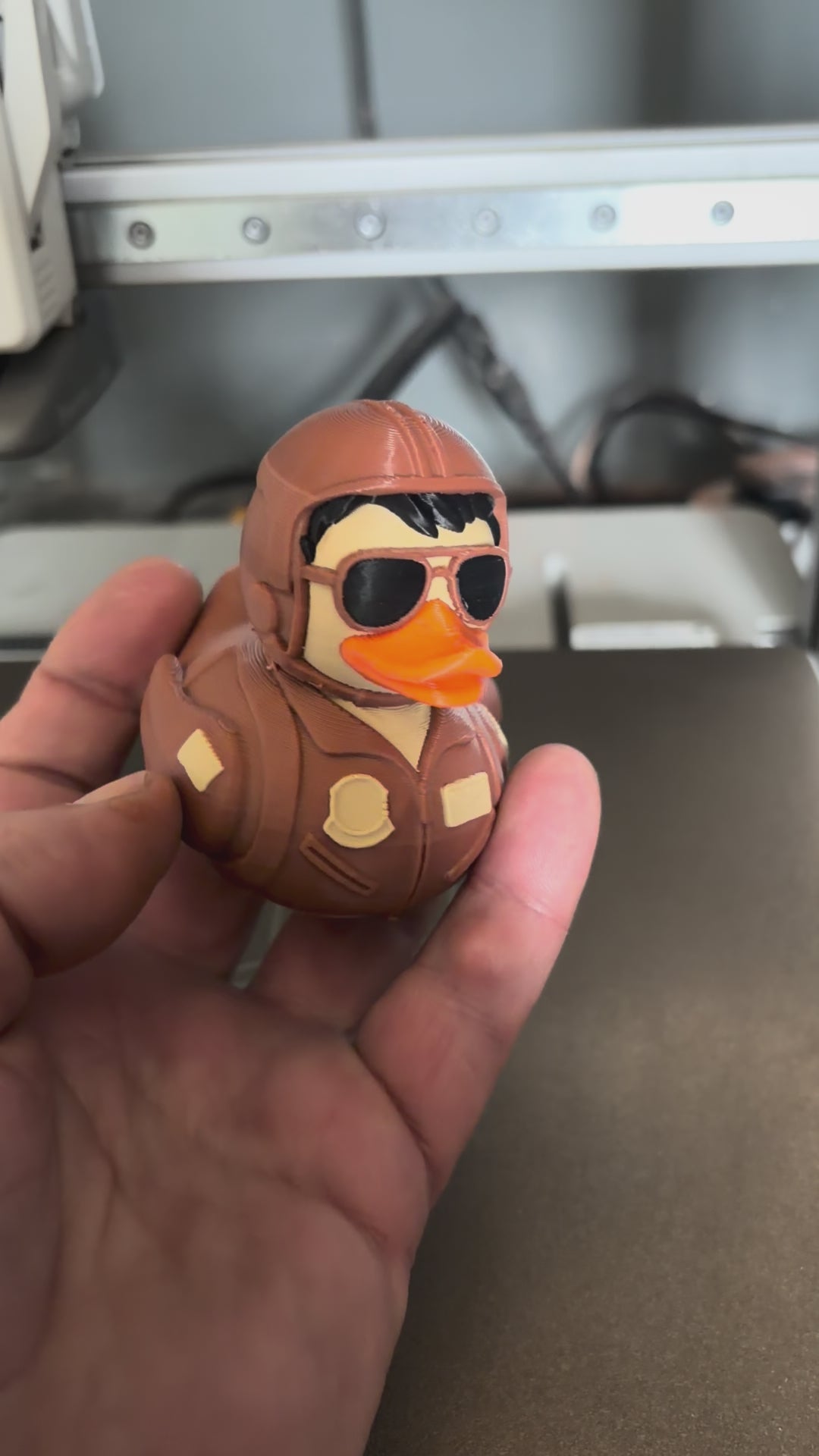 3D Printed Toy Duck Figure - Maverick Top Gun Duck