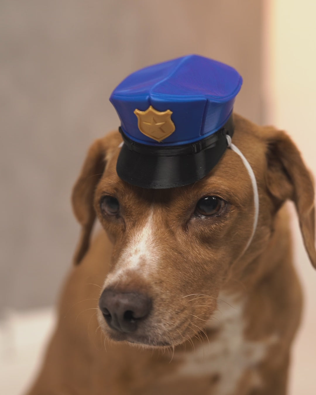 3D Printed Officer Woof - Dog Costume Helmet