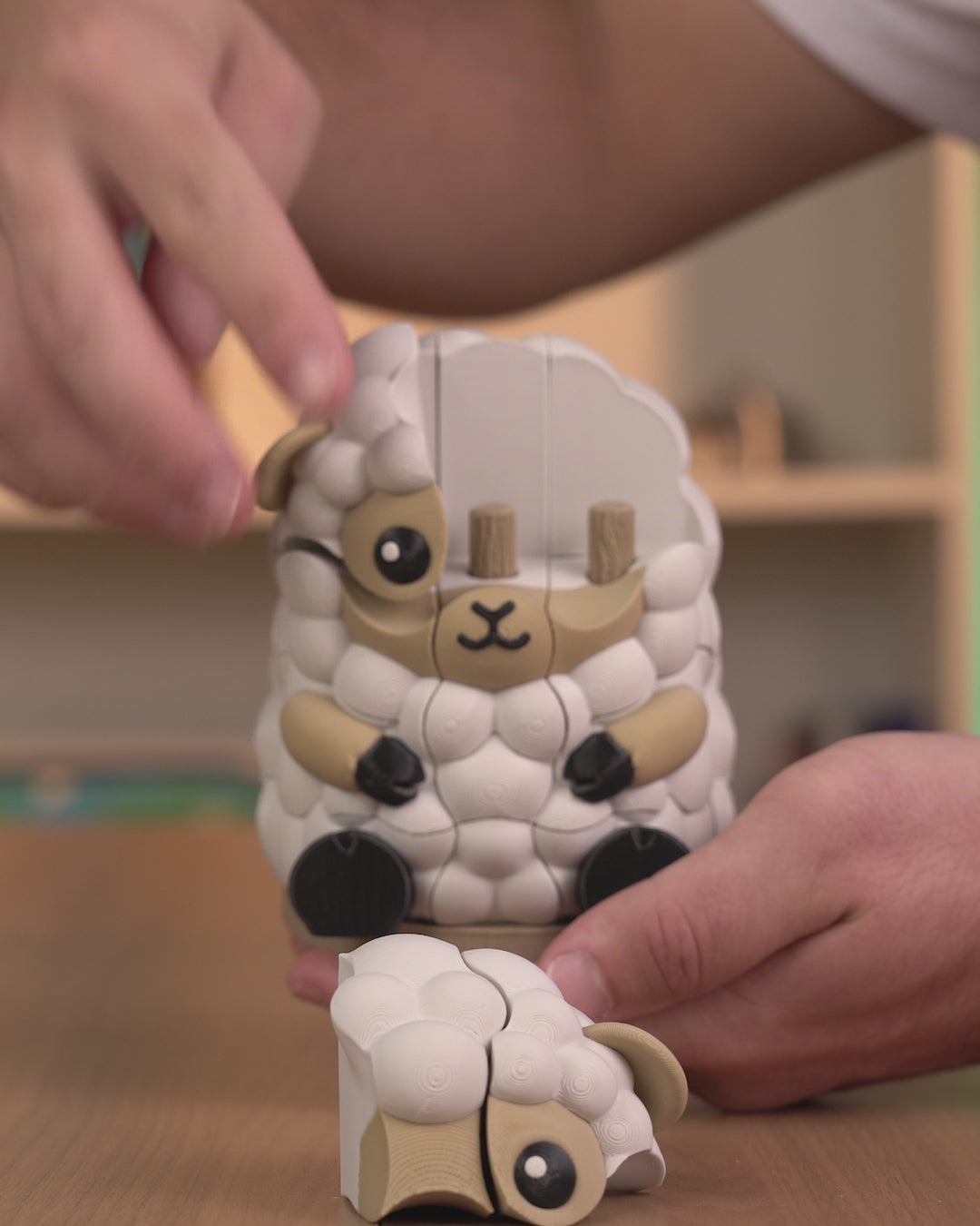 3D Printed Toy Jigsaw Puzzle - Wooly Build