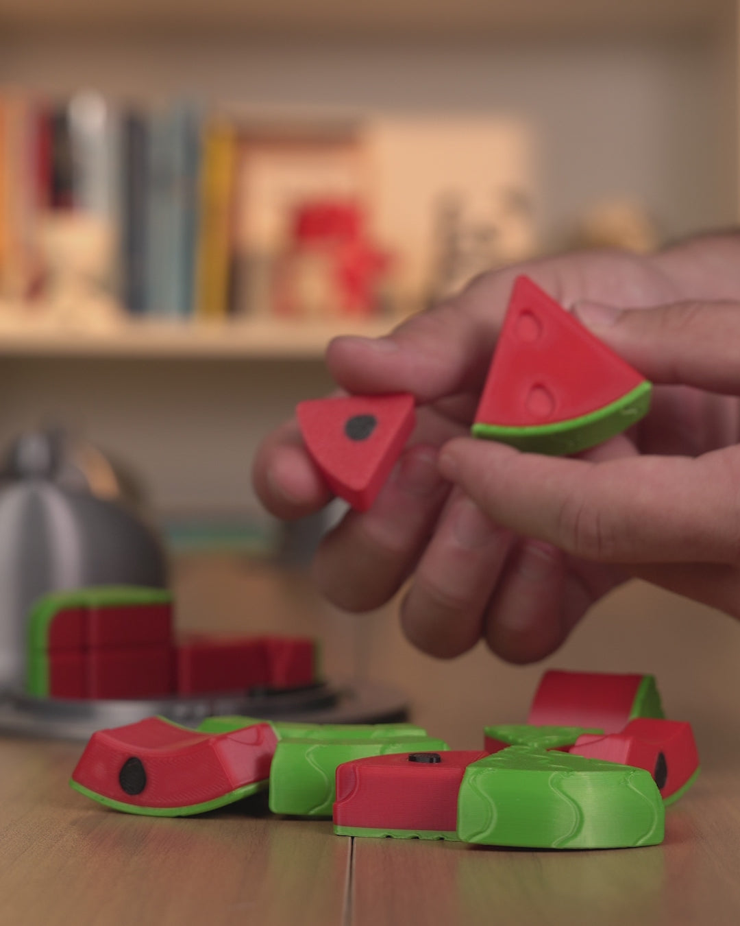 3D Printed Toy Jigsaw Puzzle Game - Watermelon Puzzle