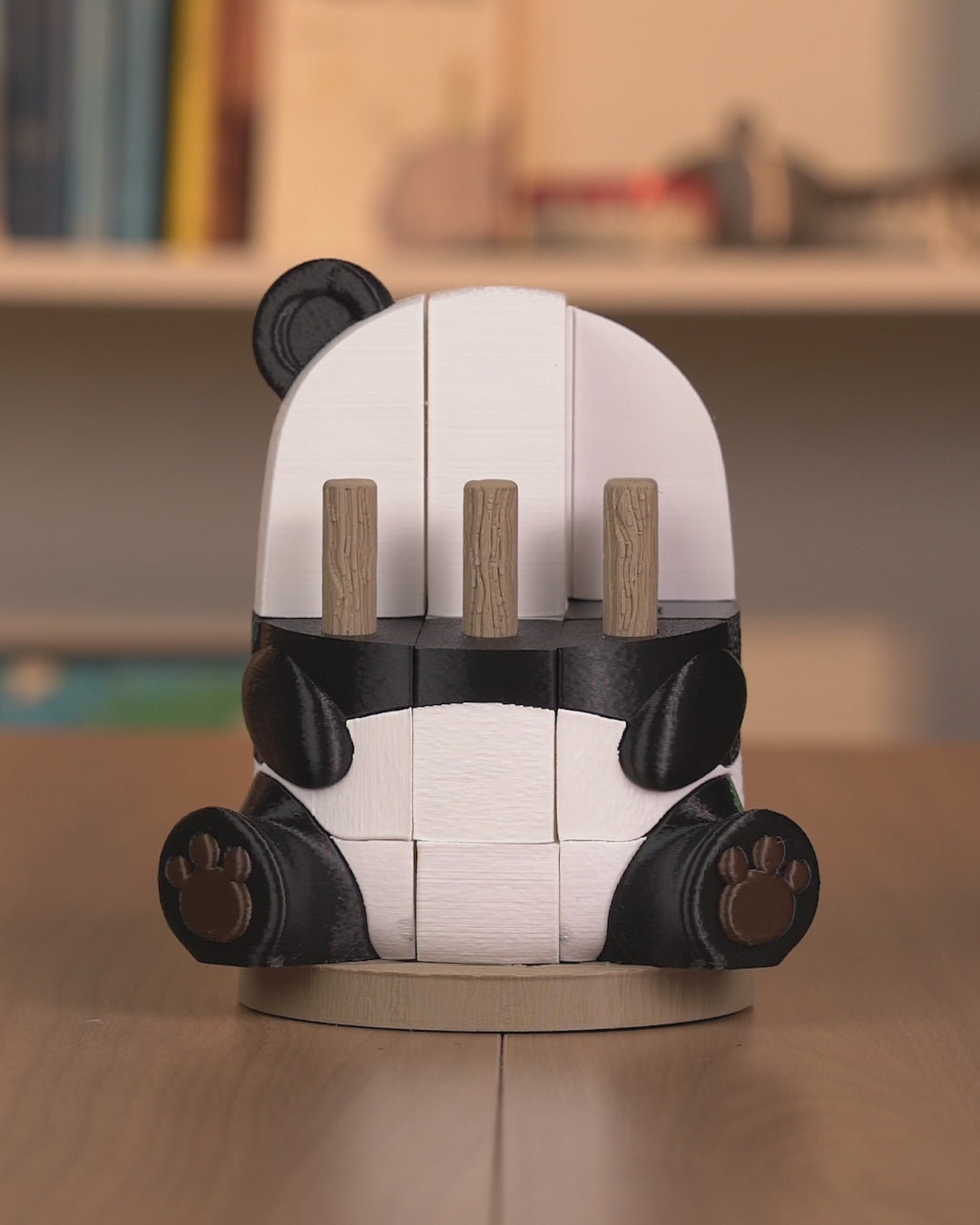3D Printed Toy Jigsaw Puzzle - Panda Pieces
